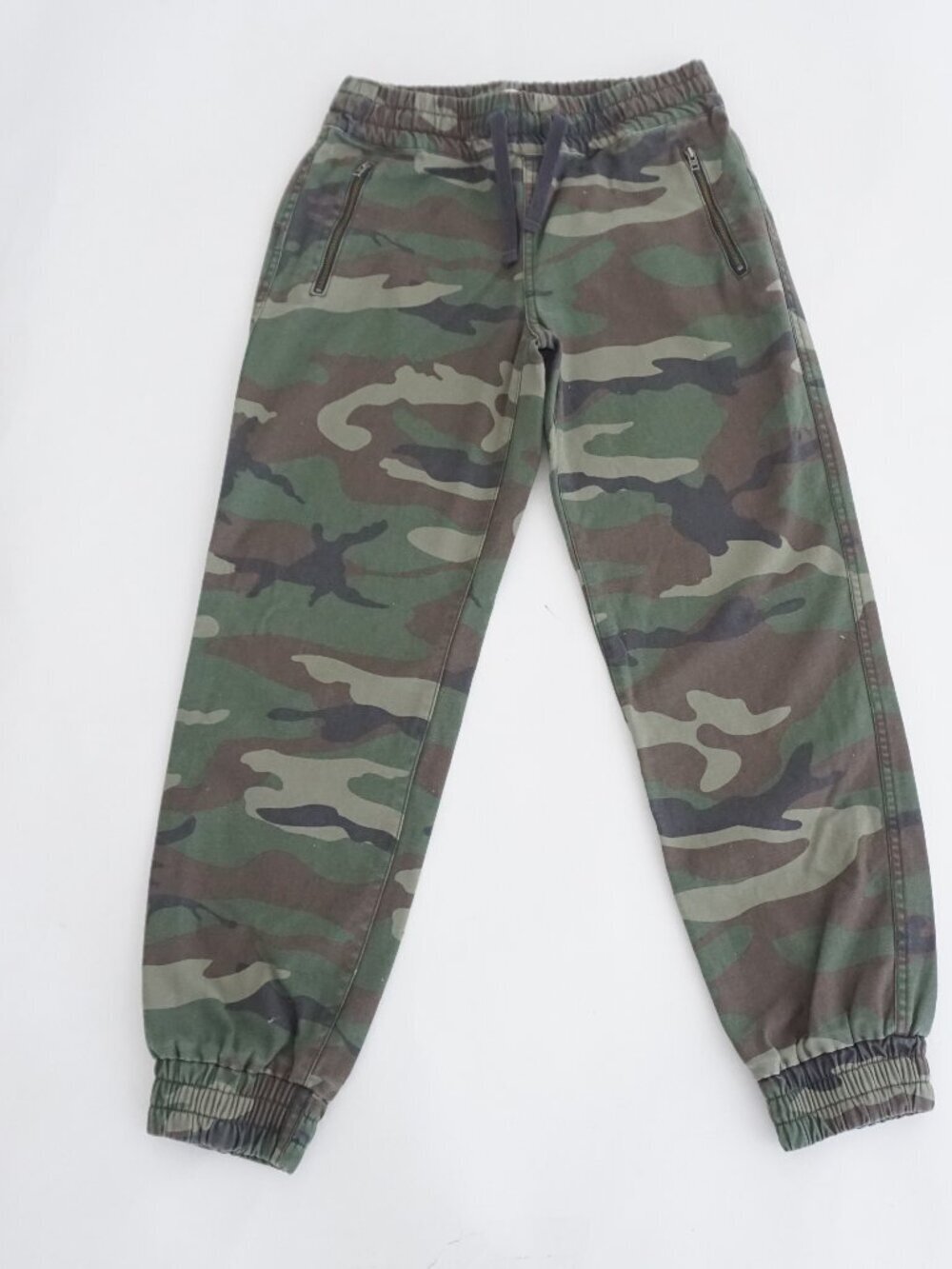 TNA Aritzia Green Brown Camo Print Drawstring Waist Tapered Cargo Jogger Pant XS